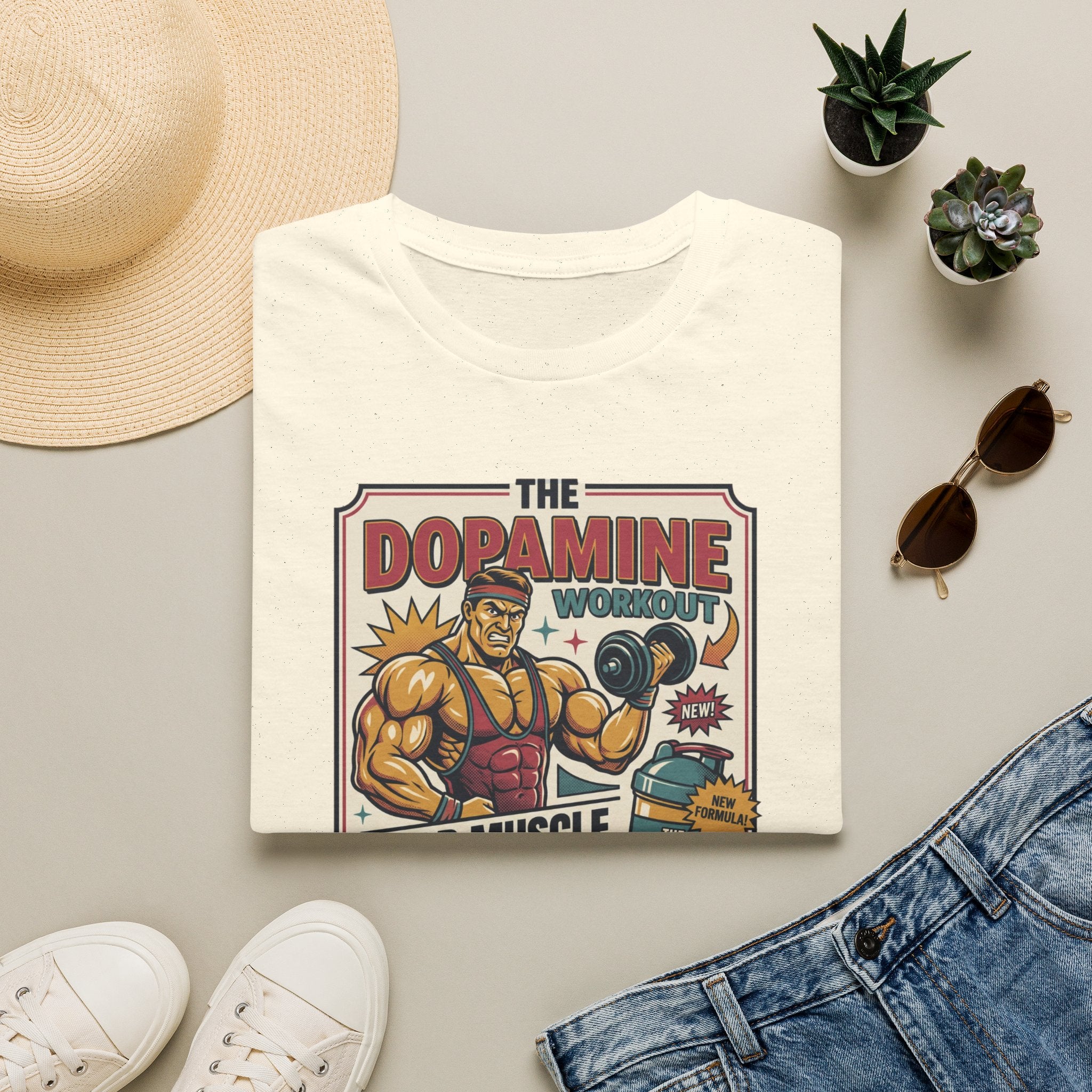 Dopamine workout - Build muscle. Build Mood T-Shirt