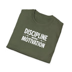 Discipline > Motivation – Barbell Edition T-Shirt