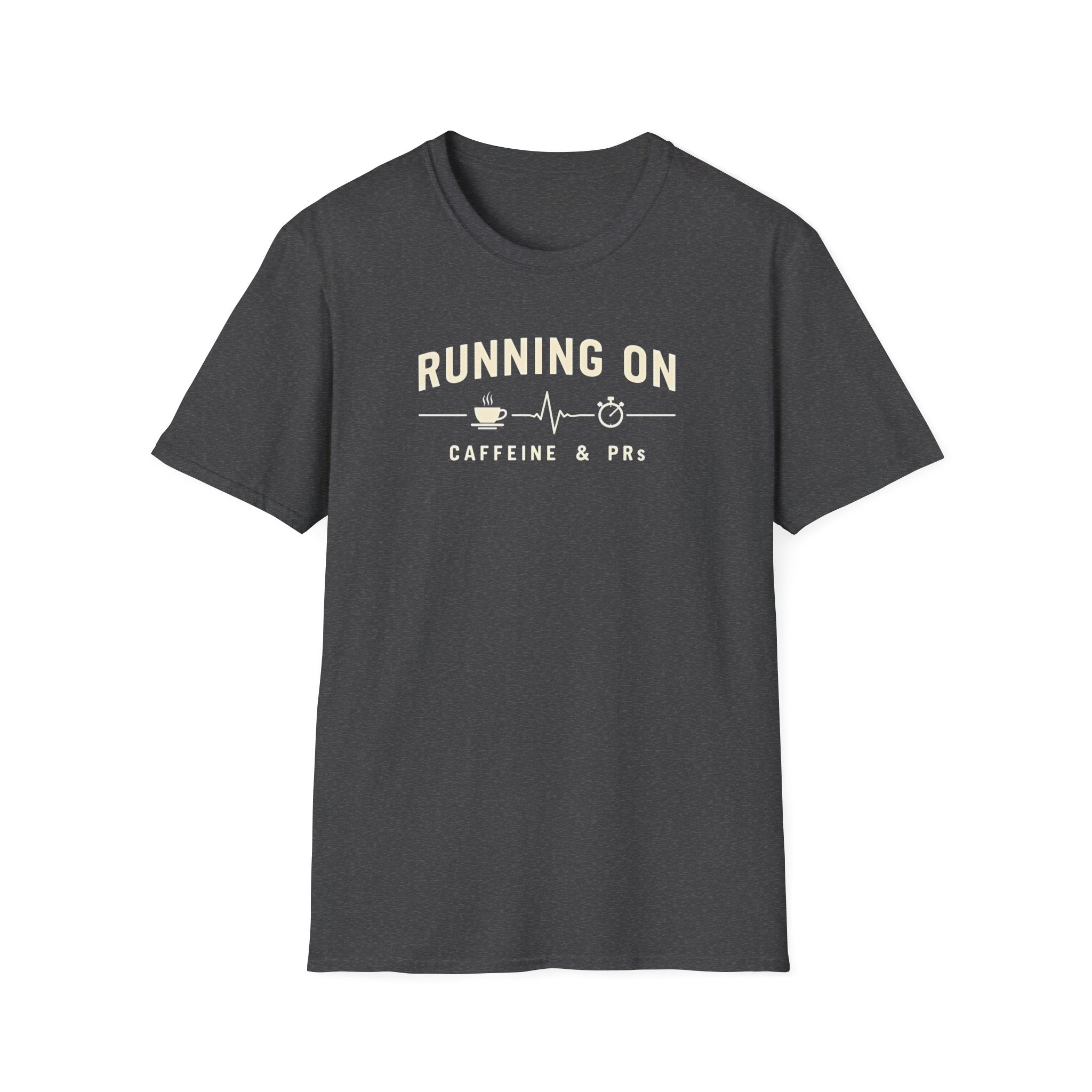 Running on Caffeine & PRs – Minimal Strength Mode T-Shirt