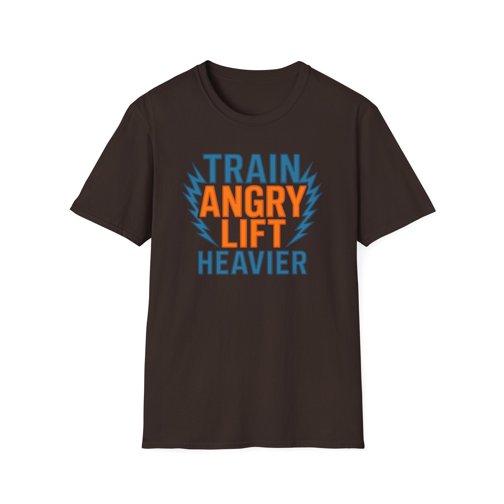Train Angry, Lift Heavier typo T-Shirt