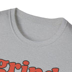 Grind Hard, Rest Proud – Vintage Bubble Quote T-Shirt