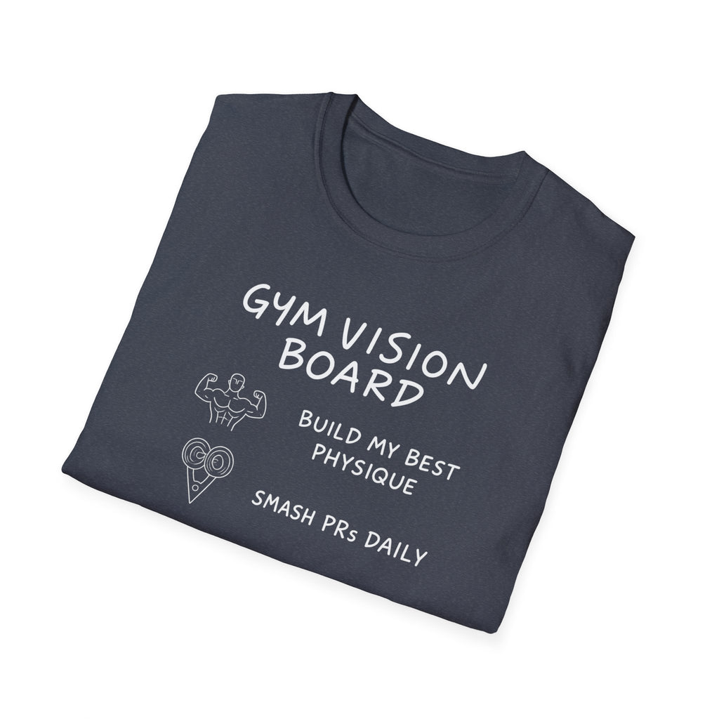 Gym Vision Board – Neon Goals Edition T-Shirt