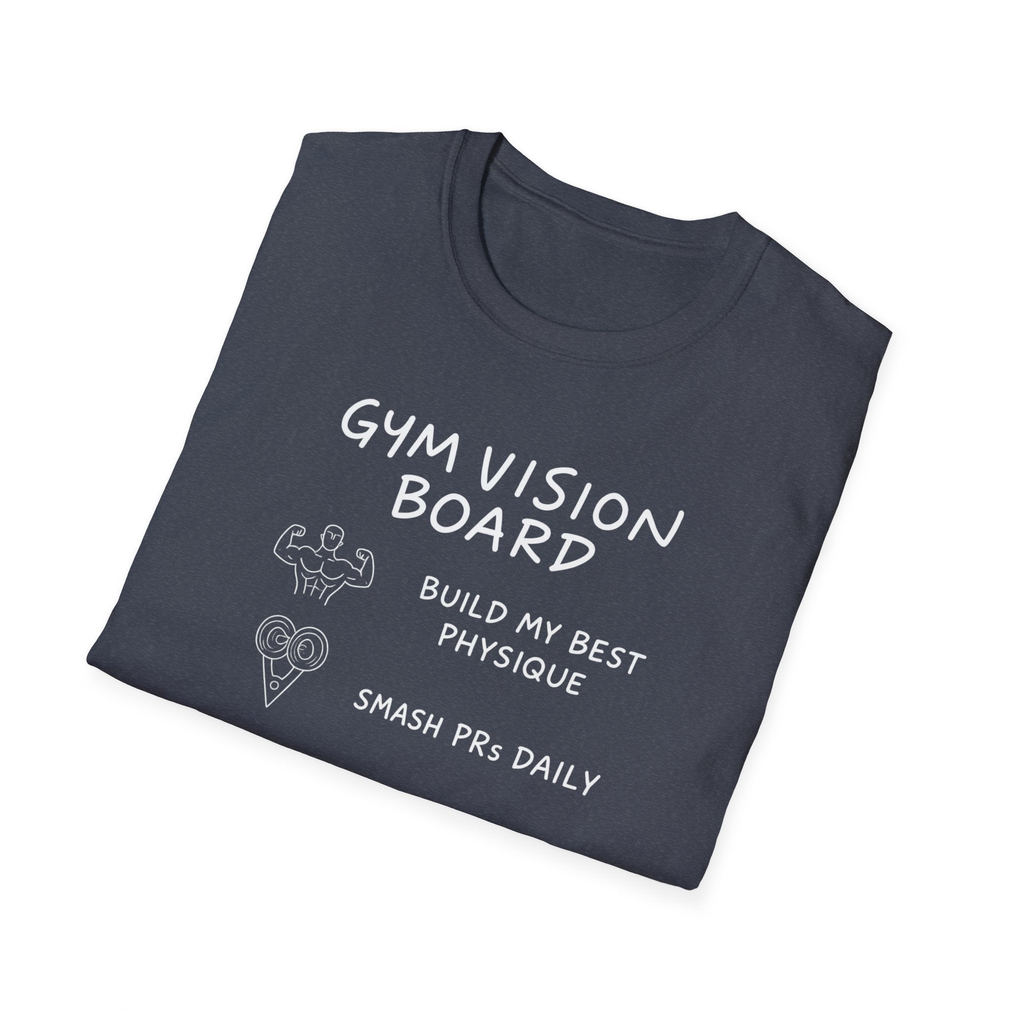 Gym Vision Board – Neon Goals Edition T-Shirt