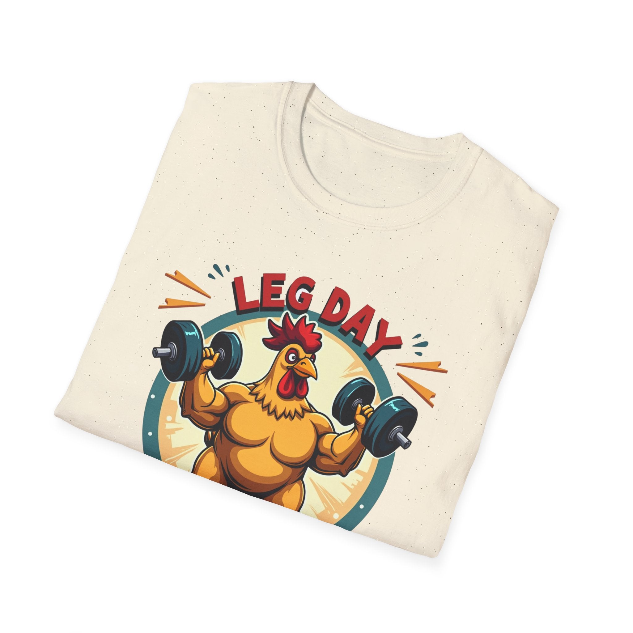 Leg Day Is My Cardio (Muscle Chicken Edition) T-Shirt