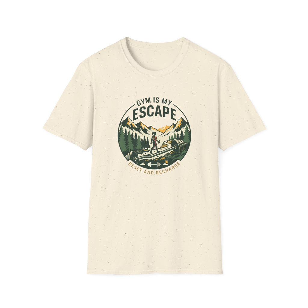 Gym is my escape - Adventure style T-Shirt
