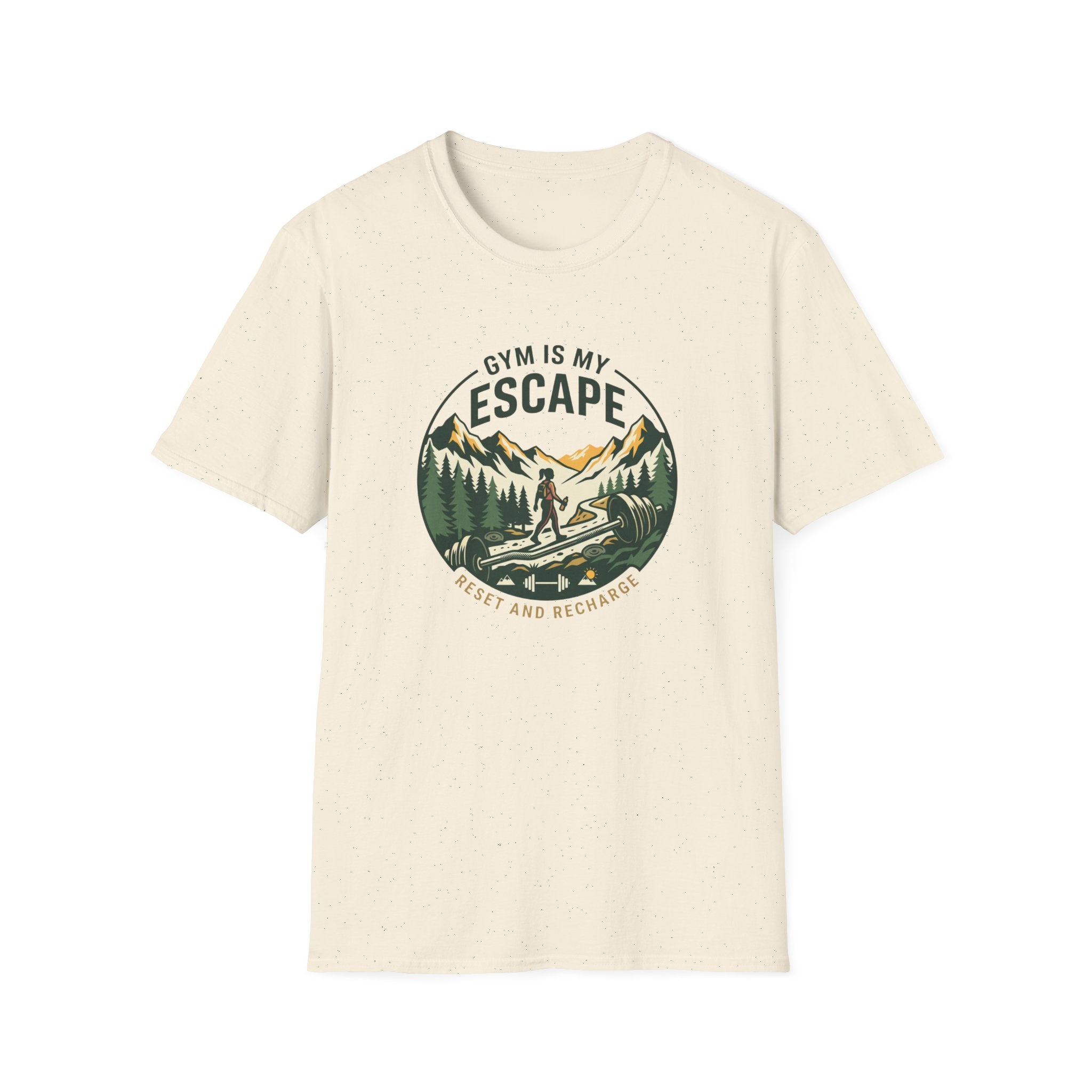 Gym is my escape - Adventure style T-Shirt