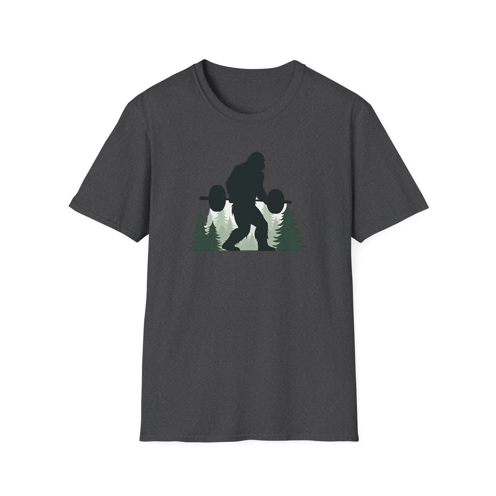Forest Beast Mode – Bigfoot Barbell Edition T-Shirt