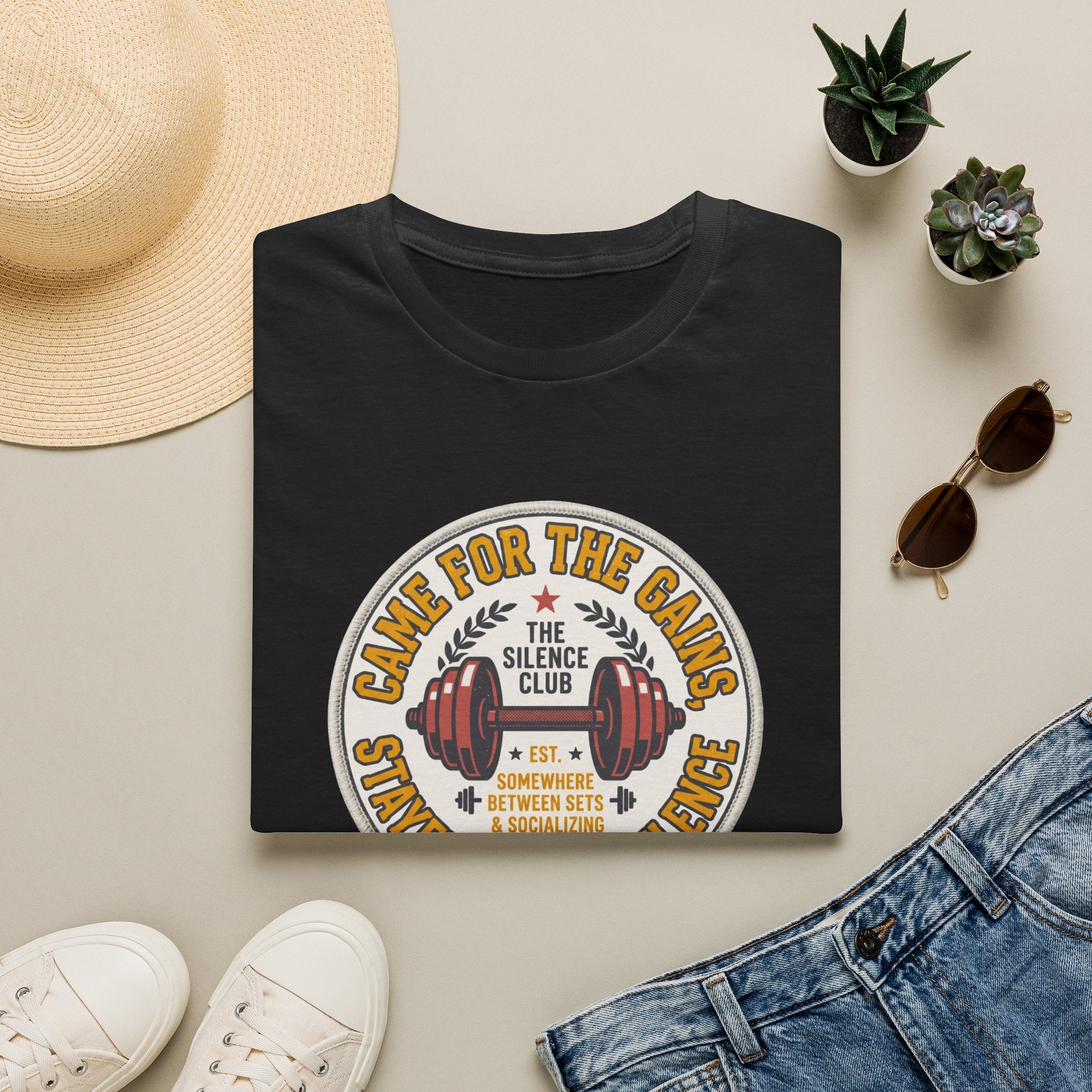 Came for gains. Stayed for silence T-Shirt