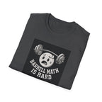 Barbell Math Is Hard – Confused Emoji Gym Tee T-Shirt