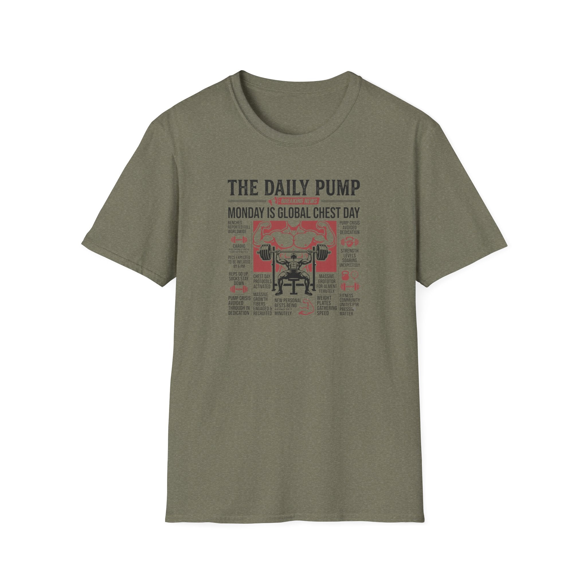 Monday is Global chest day - Breaking news T-Shirt