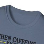 When Caffeine Kicks In – Comic Pop Brain Burst T-Shirt