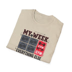 Waiting for gym - Week schedule T-Shirt