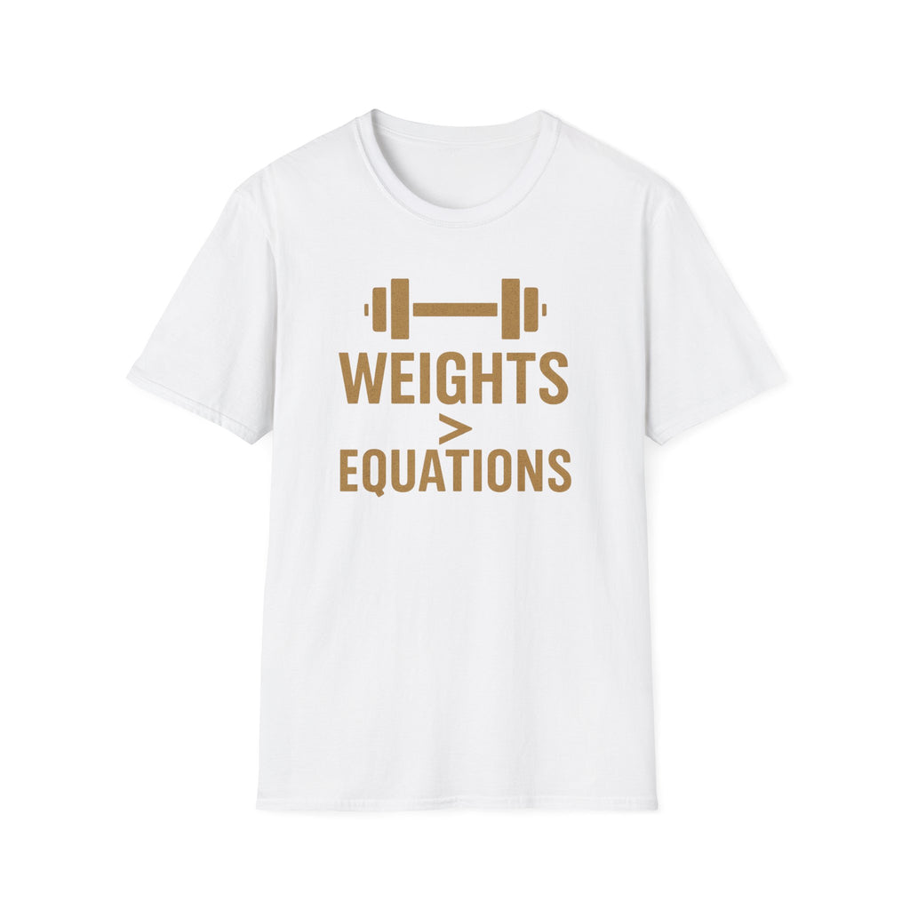 Weights > Equations – Glow Mode Edition T-Shirt