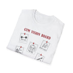 Gym Vision Board – Gains with a Side of Sarcasm T-Shirt