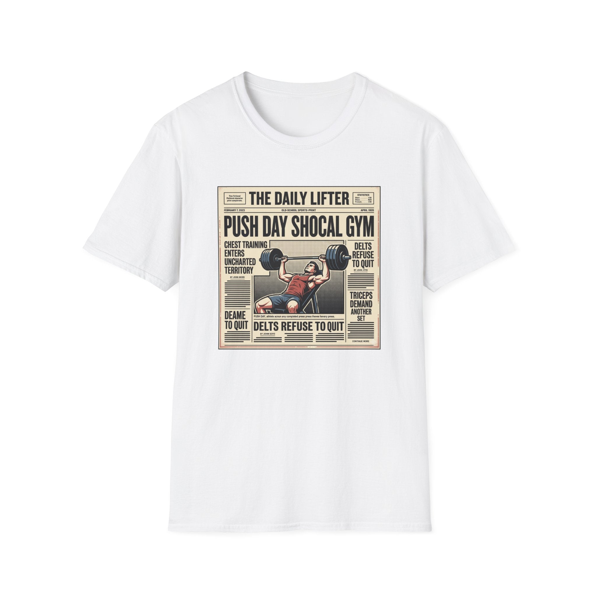Push day newspaper style T-Shirt