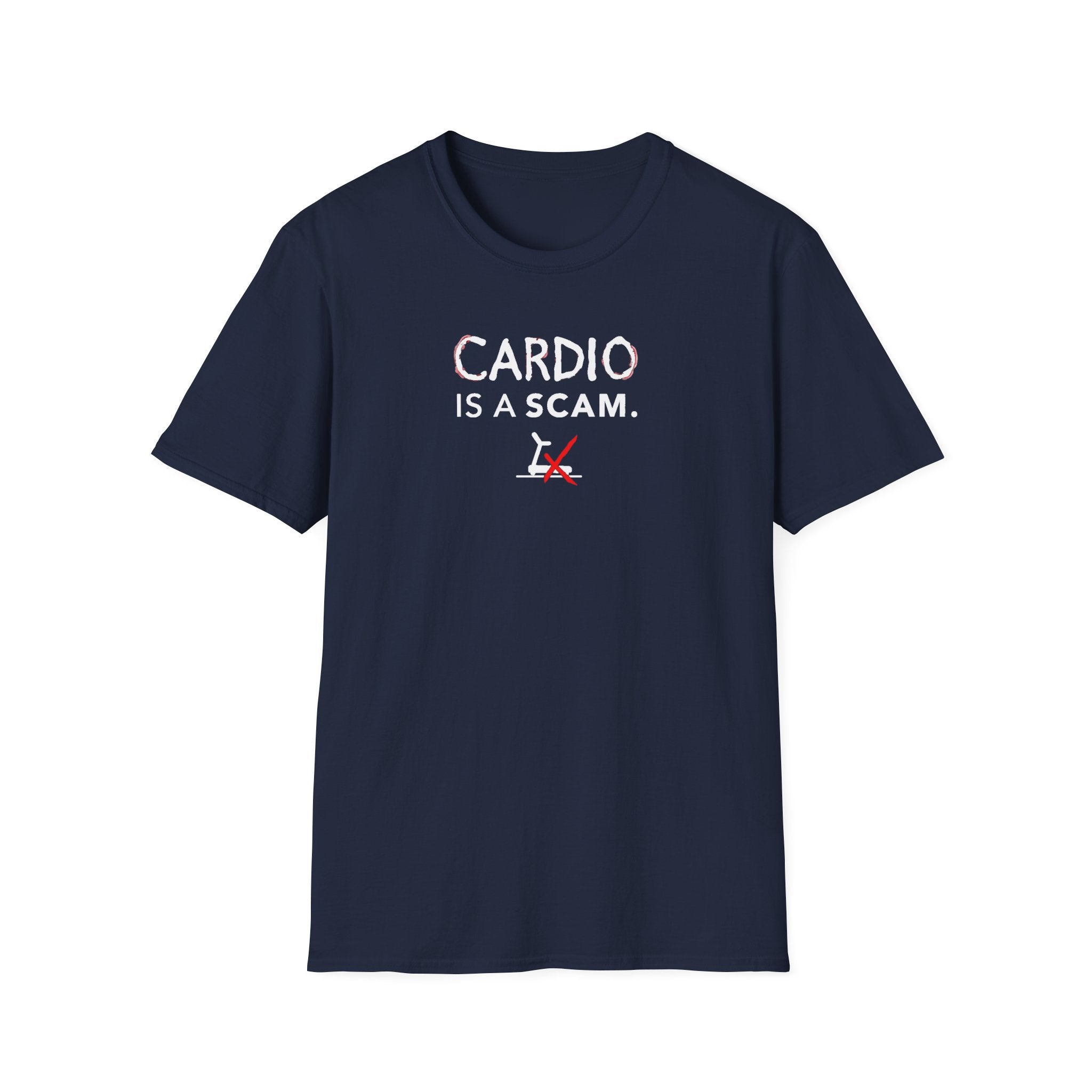 Cardio Is a Scam typo T-Shirt