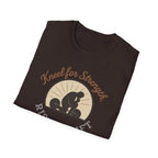 Kneel for Strength. Rise to Lift. – Faith-Fueled Power  Tshirt