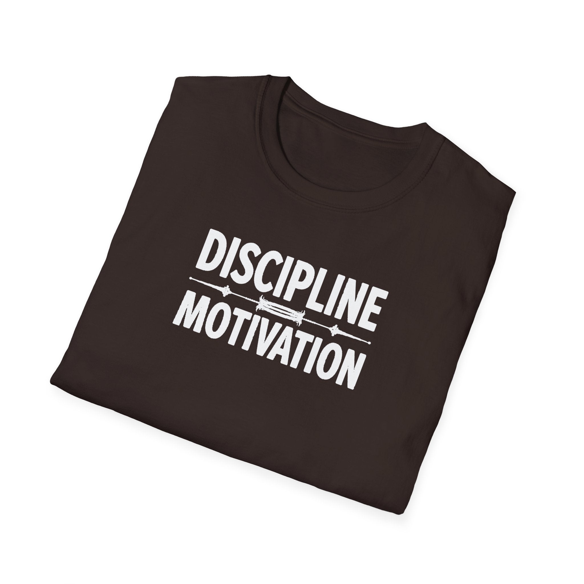 Discipline > Motivation – Barbell Edition T-Shirt
