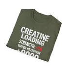 Creatine Loading – Strength +10 / Patience: 0% T-Shirt