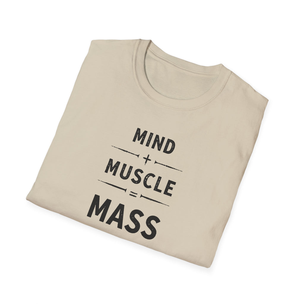 Mind + Muscle = Mass – Equation T-Shirt