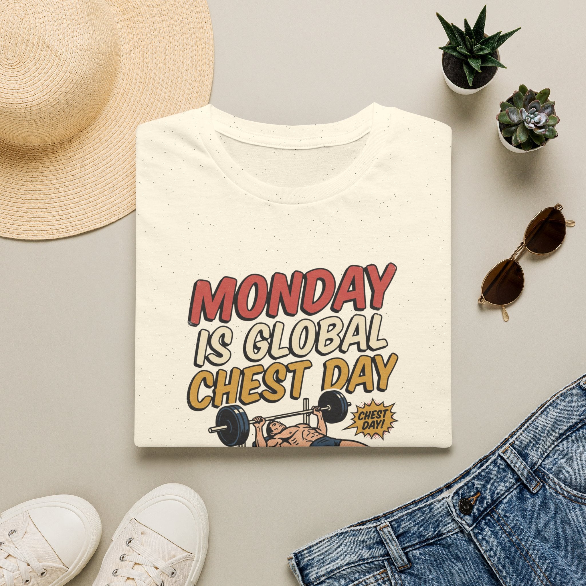 Monday is Global chest day - Another Monday, another pump T-Shirt