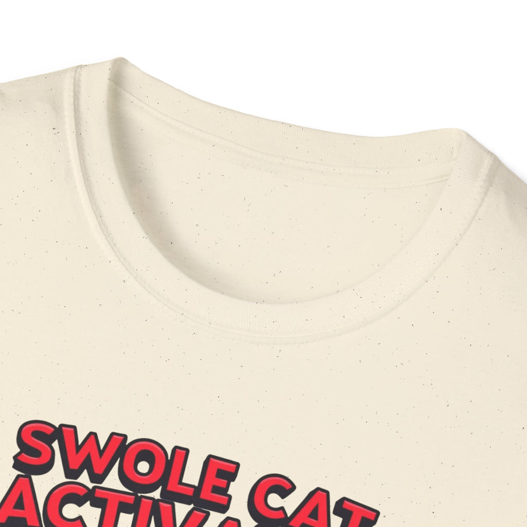Swole Cat Activated – Pre-Workout Pouncer Edition T-Shirt