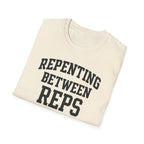 Repenting Between Reps – Bold Faith & Fitness  Tshirt