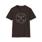 Holy Spirit. Heavy Weights. – Crossed Barbells Emblem Tshirt