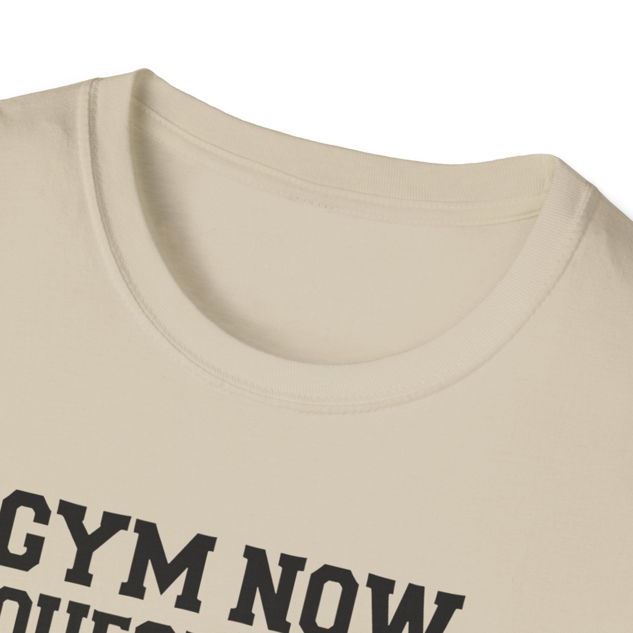 Gym Now, Questions Later – No-Nonsense Edition T-Shirt