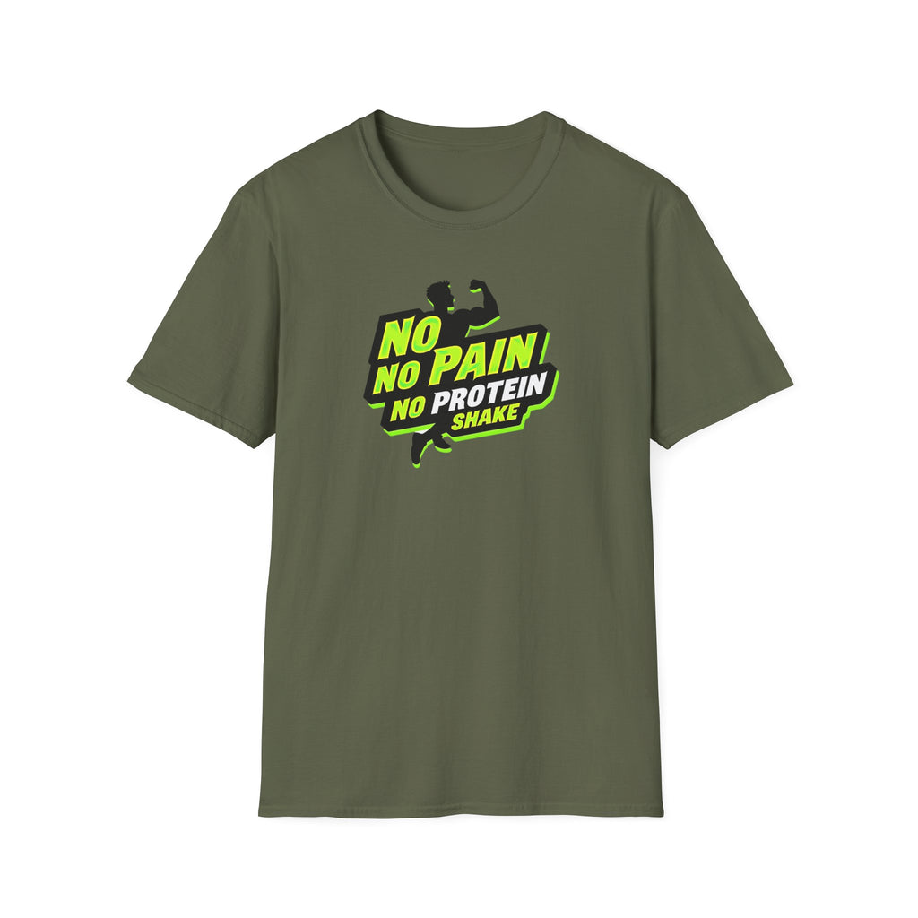 No Pain, No Protein Shake funny T-Shirt