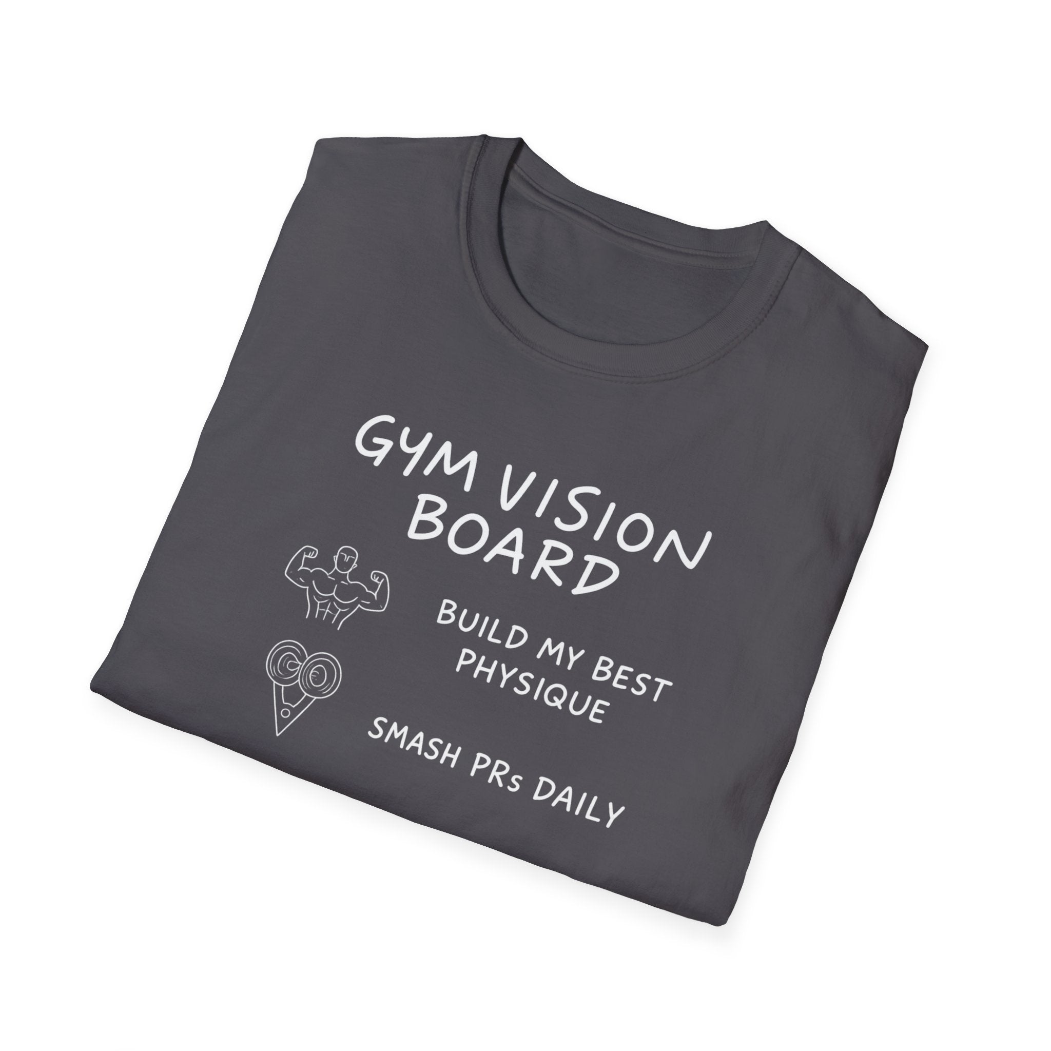 Gym Vision Board – Neon Goals Edition T-Shirt