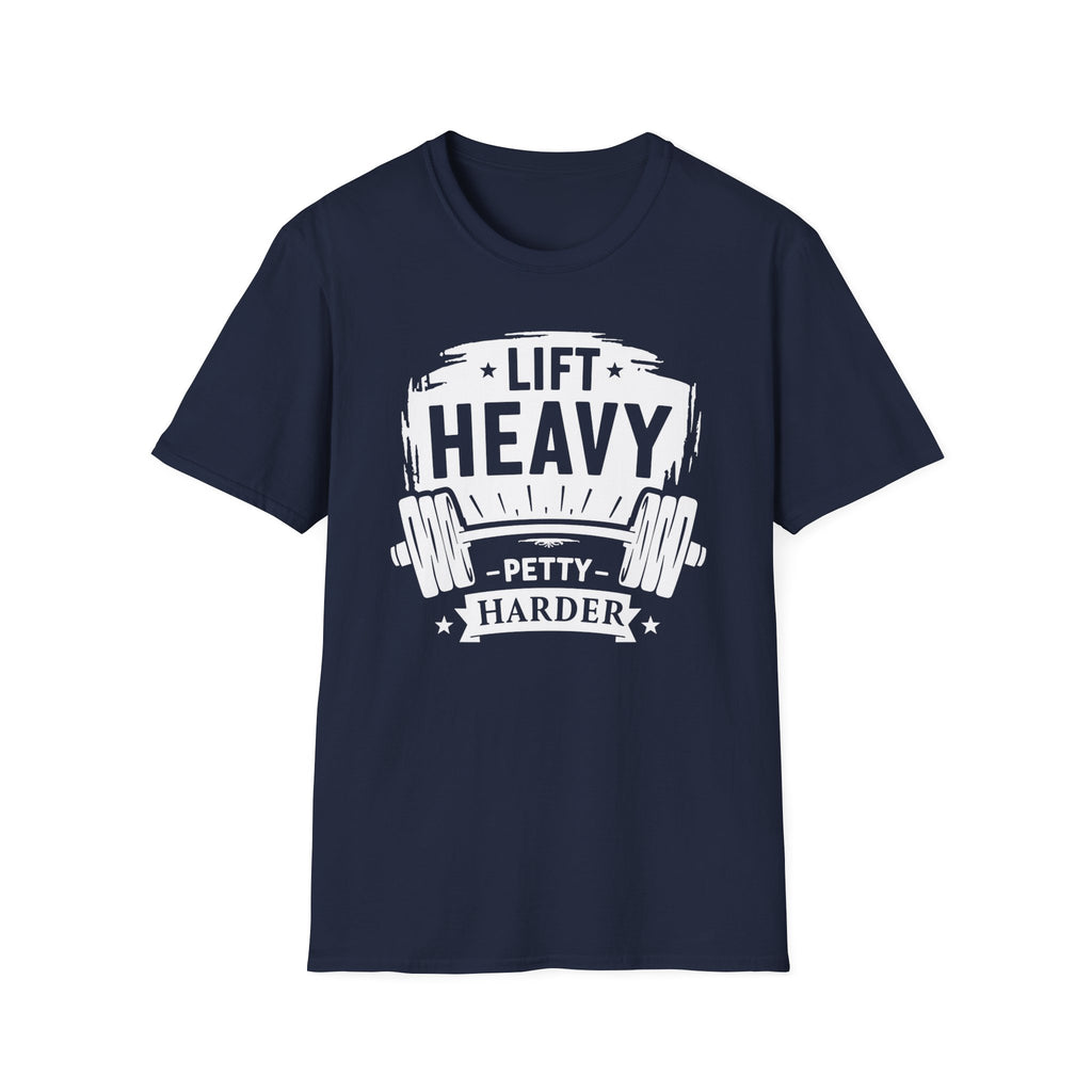 Lift Heavy, Petty Harder (Vintage Crest Edition) T-Shirt