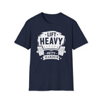 Lift Heavy, Petty Harder (Vintage Crest Edition) T-Shirt
