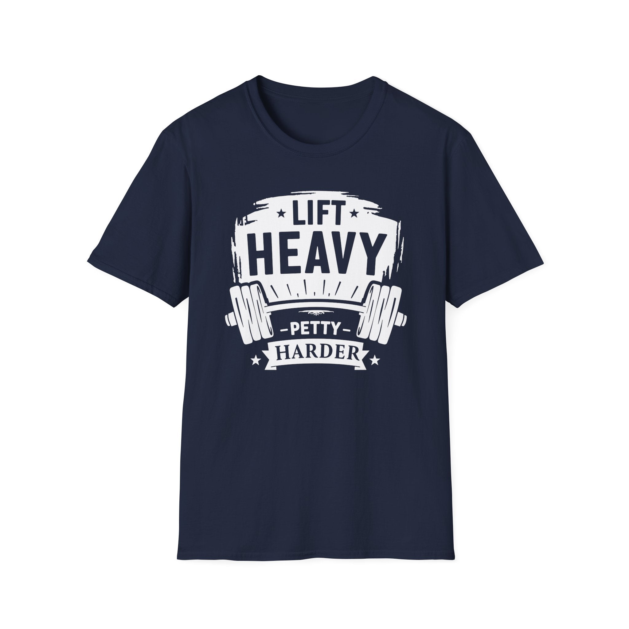 Lift Heavy, Petty Harder (Vintage Crest Edition) T-Shirt