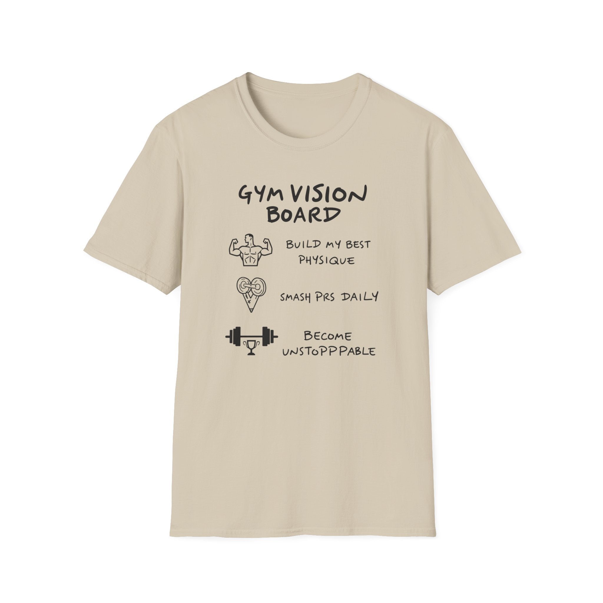 Gym Vision Board – Neon Goals Edition T-Shirt