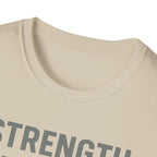 Strength Through Scripture – Bold Faith & Fitness Statement Tshirt