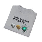 When Caffeine Kicks In – Brain Upgrade Sequence T-Shirt