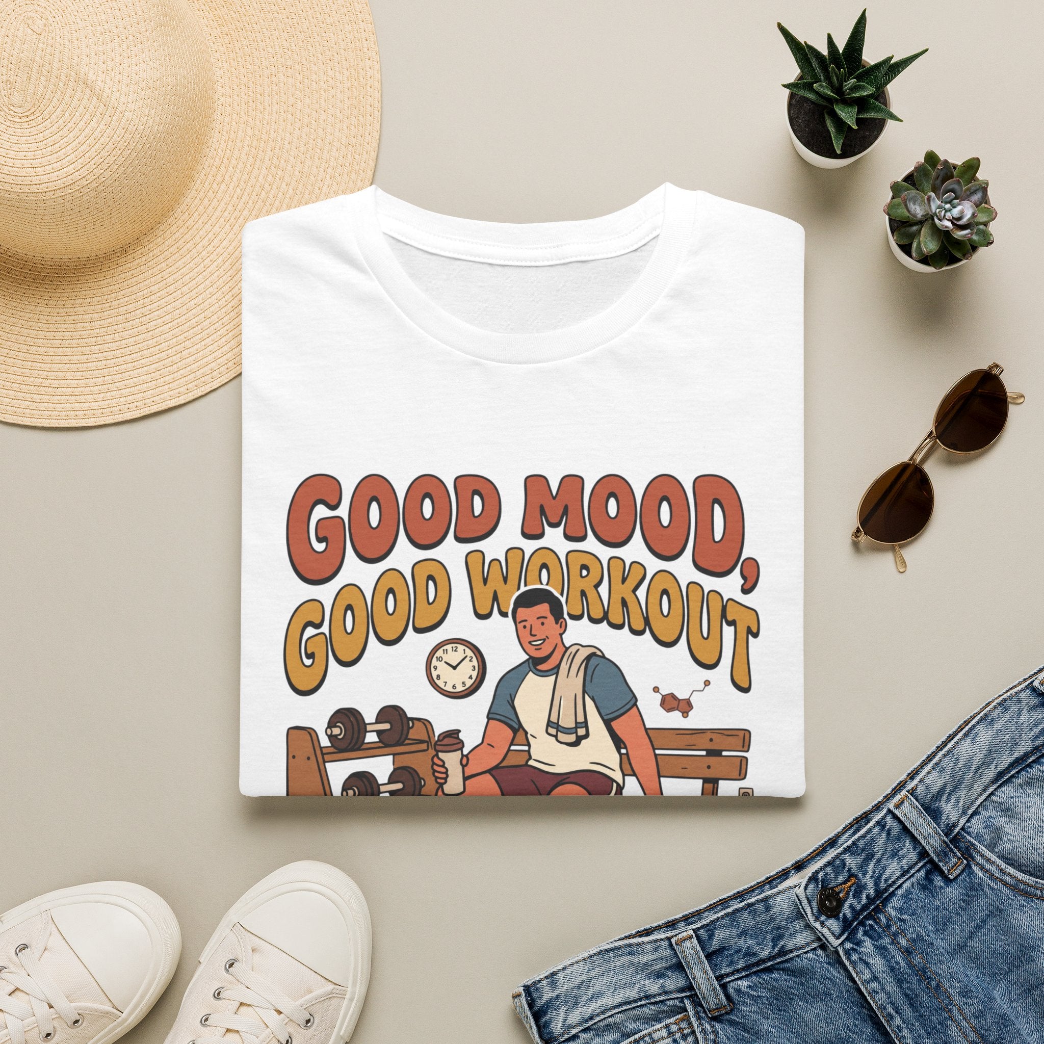 Good mood, Good Workouts T-Shirt