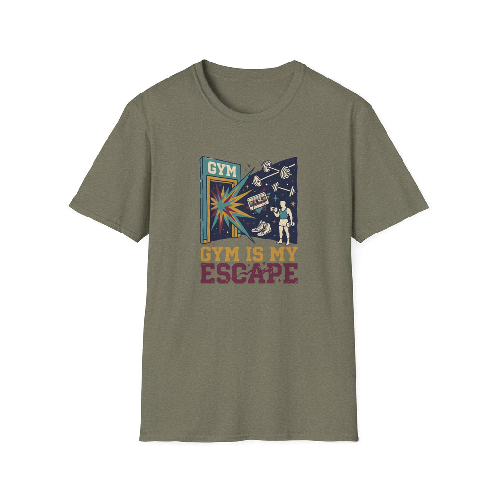 Gym is my escape - colorful T-Shirt