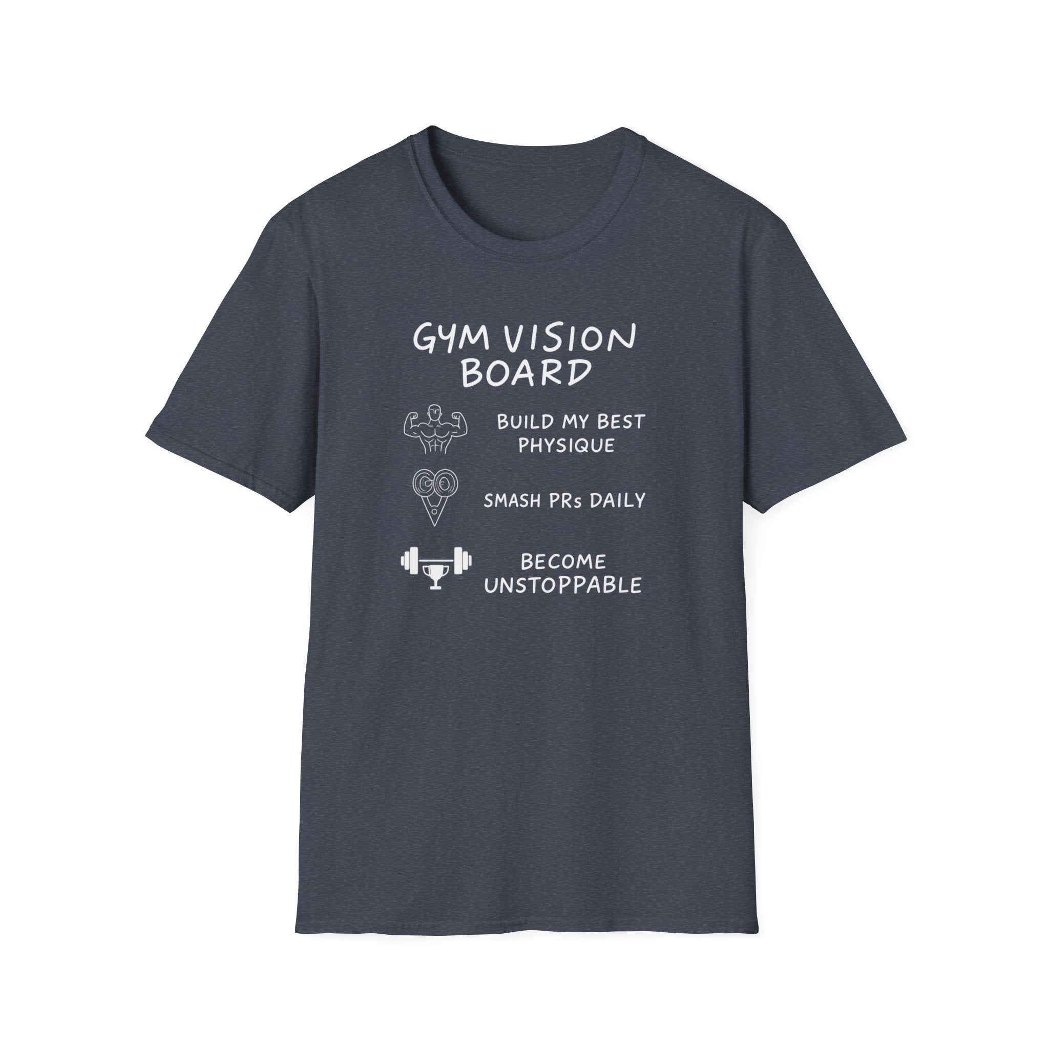 Gym Vision Board – Neon Goals Edition T-Shirt