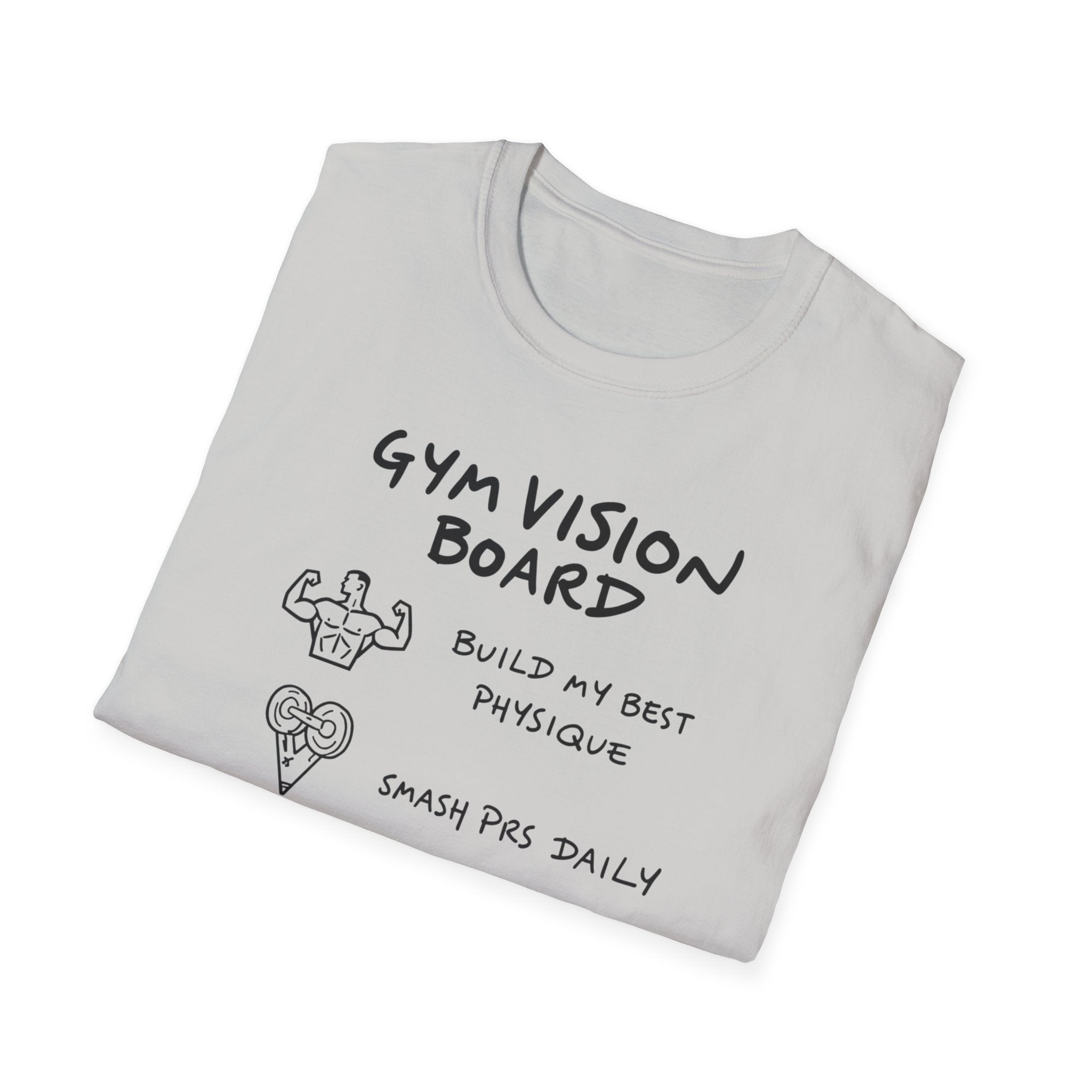Gym Vision Board – Neon Goals Edition T-Shirt