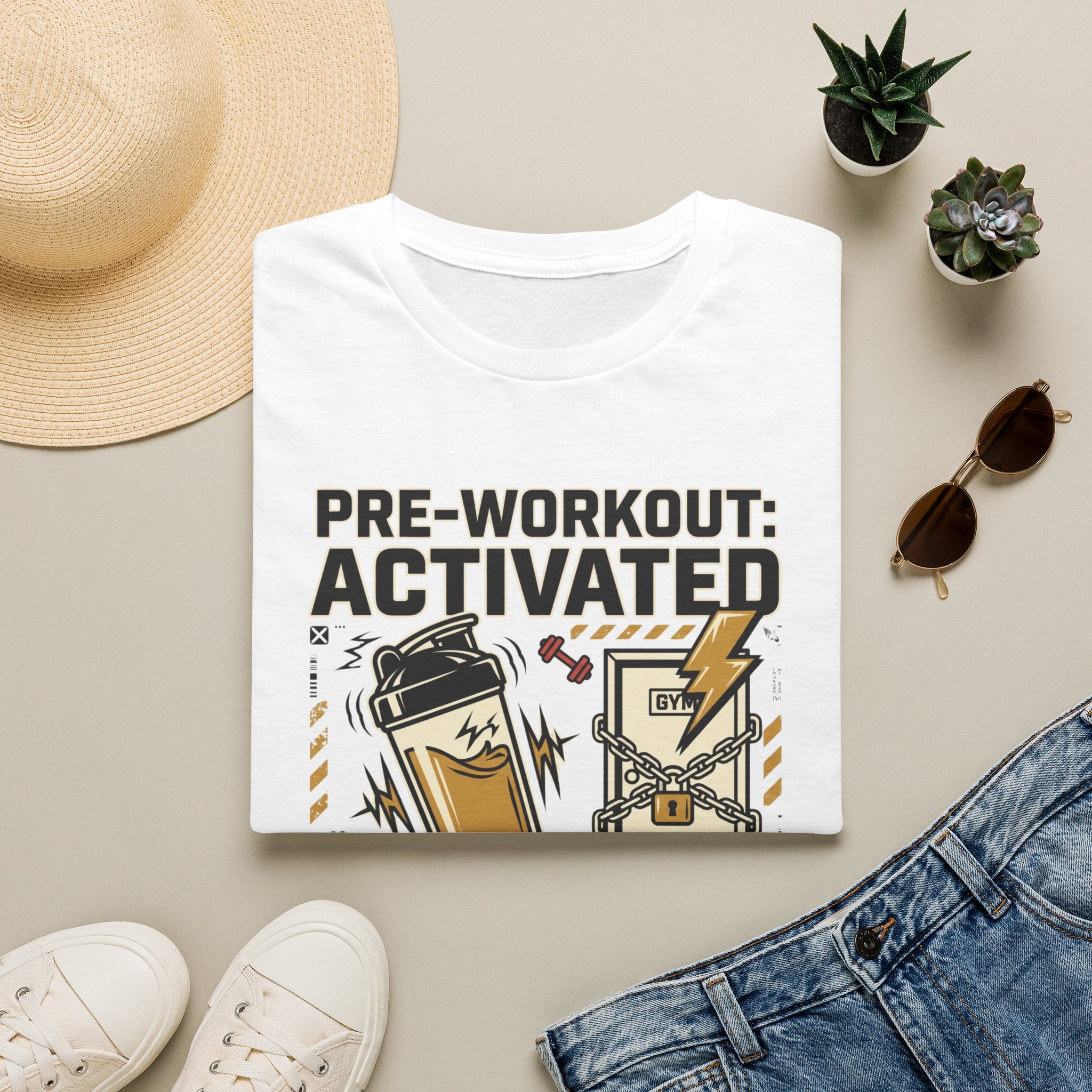 Pre workout : Activated, Gym : Closed T-Shirt