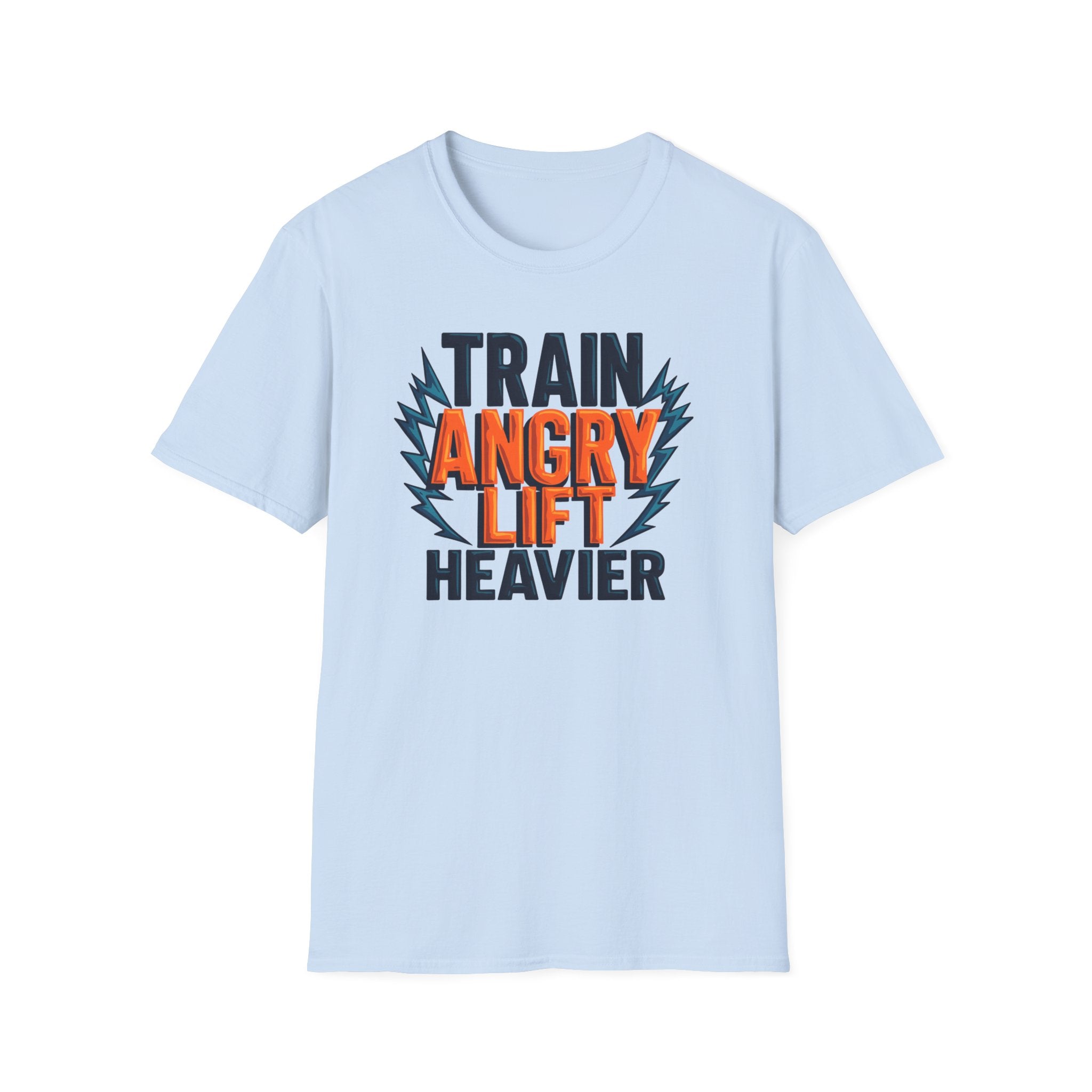 Train Angry, Lift Heavier typo T-Shirt