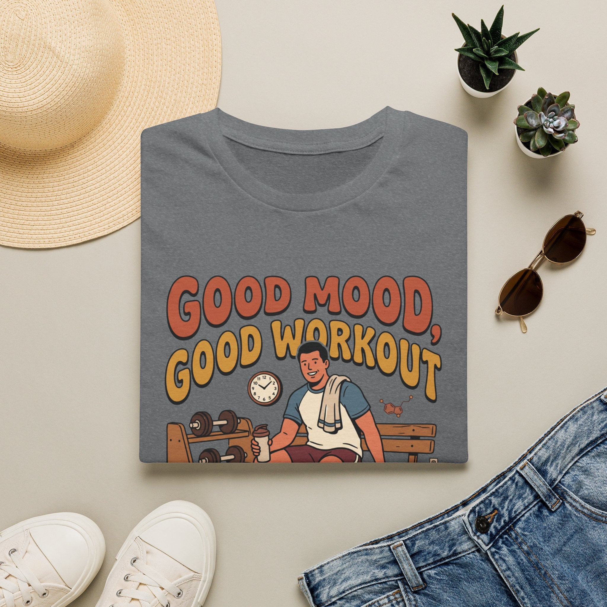 Good mood, Good Workouts T-Shirt