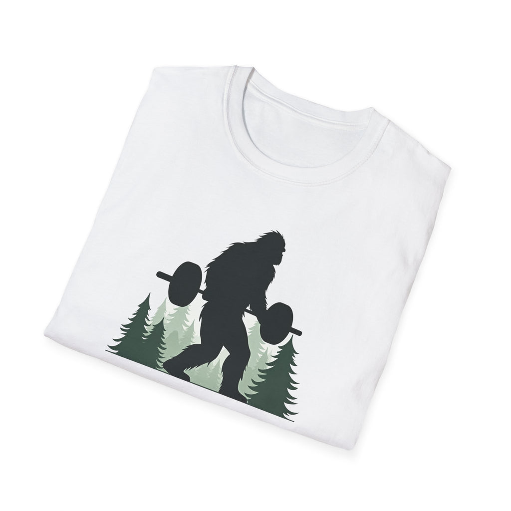 Forest Beast Mode – Bigfoot Barbell Edition T-Shirt