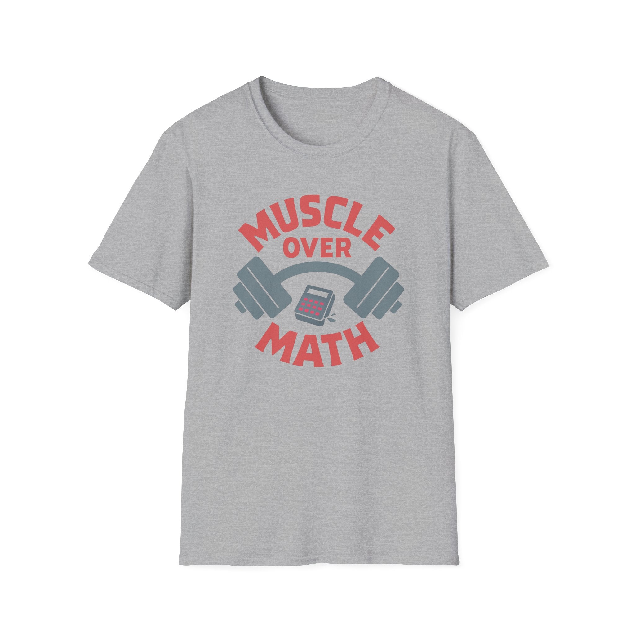 Muscle Over Math – Barbell Crunch Edition T-Shirt