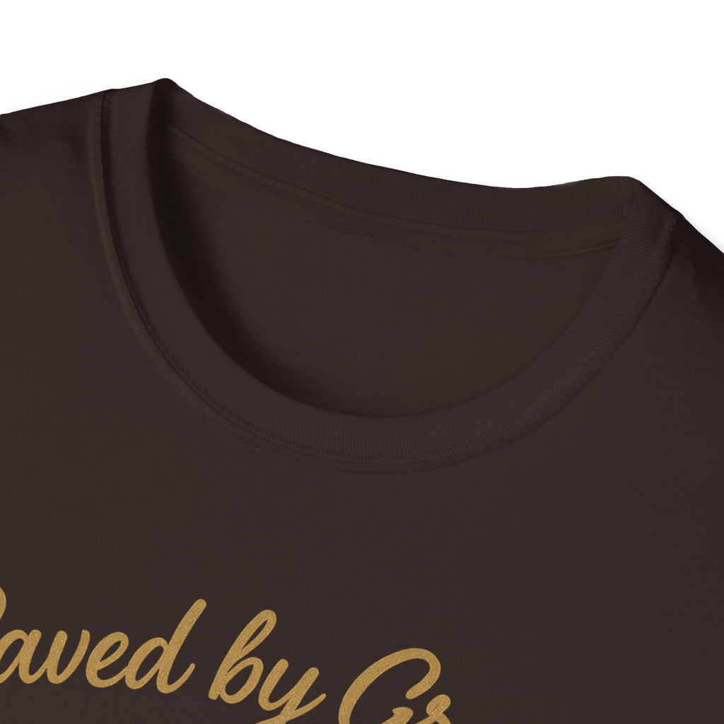 Saved by Grace, Built by Iron – Faith Meets Strength Tshirt
