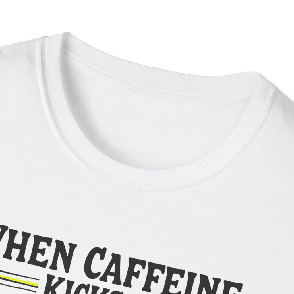 When Caffeine Kicks In – Comic Pop Brain Burst T-Shirt