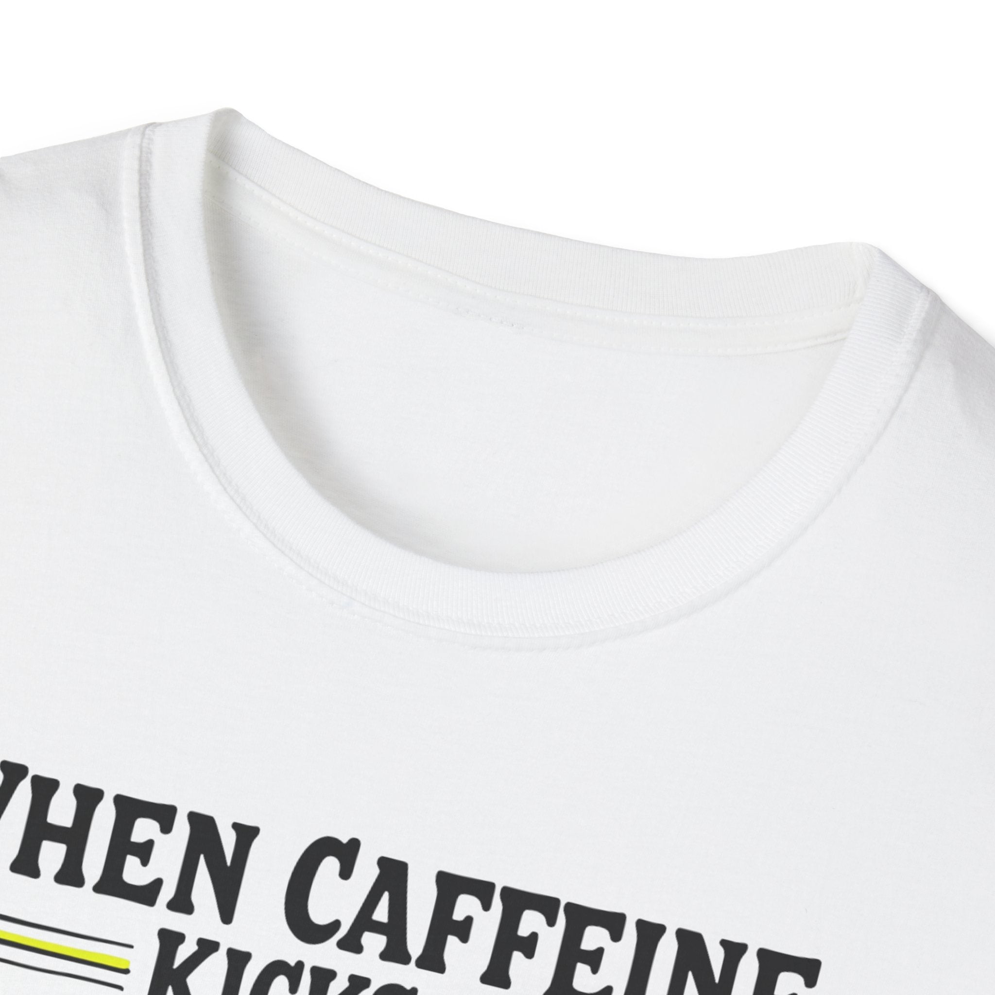 When Caffeine Kicks In – Comic Pop Brain Burst T-Shirt