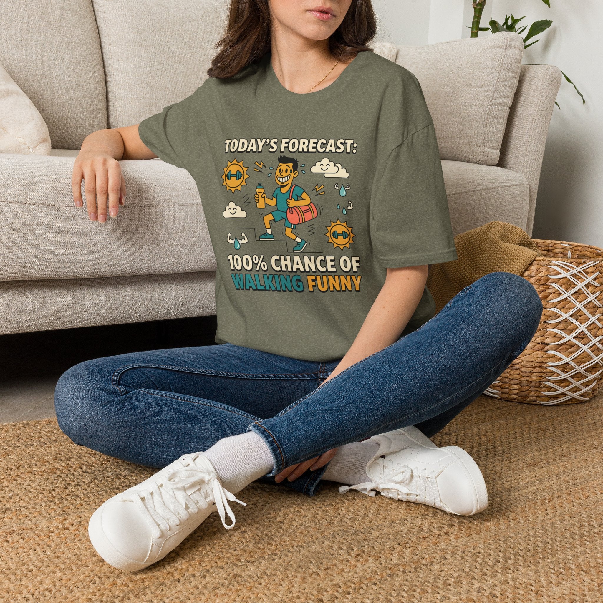 100% chance of walking funny T-Shirt